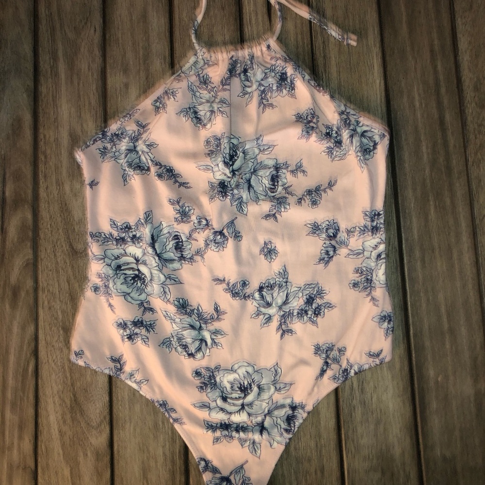 flowered body suit